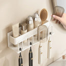 Suporte de Escovas de Dentes em Metal Multifuncional