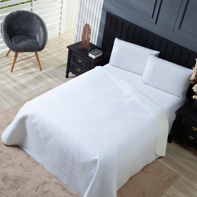Cobre Leito  Peças Colcha Matelada Ultrassonica Premium Para Pet Varias Cores