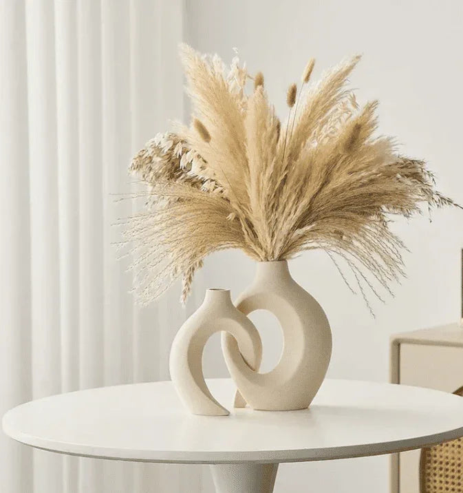 Vaso Decorativo para Sala de Cerâmica para Mesa 2 em 1 - Decoração