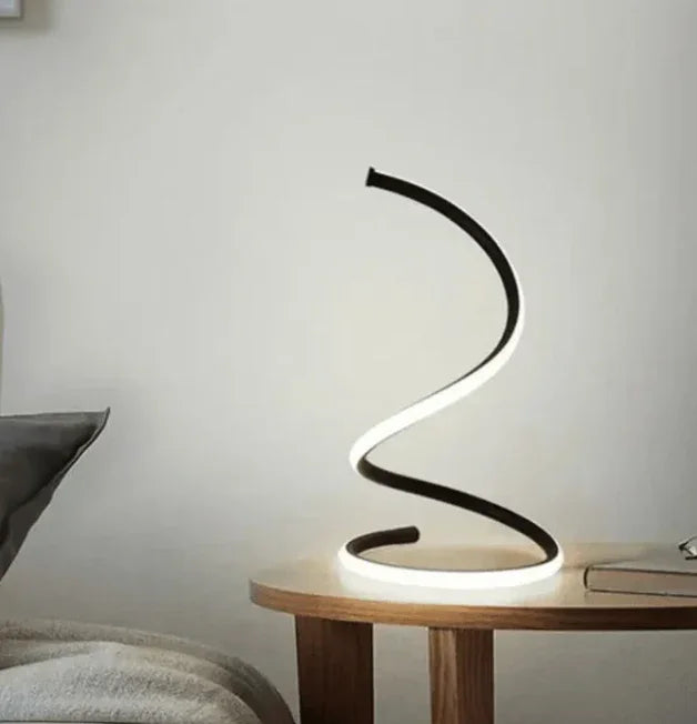 Luminária de Mesa LED para Quarto/Sala Espiral - Decoração